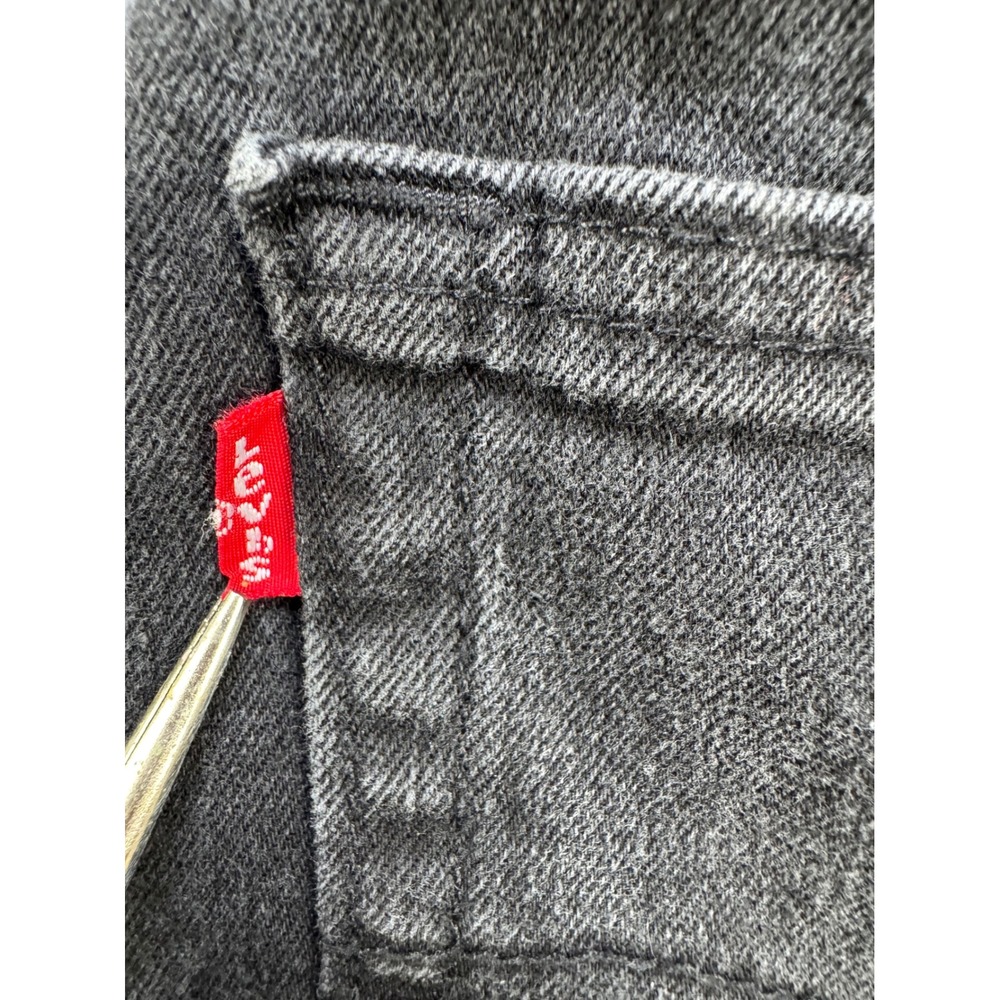 Levis 502 Regular Taper Jeans Mens 30x30 Black Denim Pants 29507-0001 - Picture 9 of 9